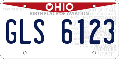 OH license plate GLS6123