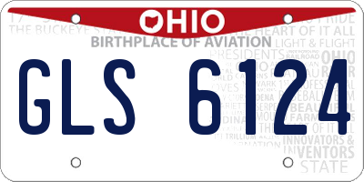 OH license plate GLS6124