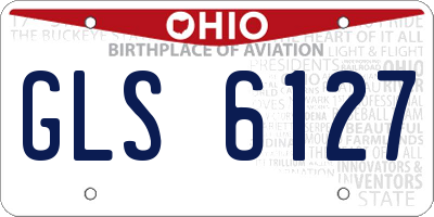 OH license plate GLS6127