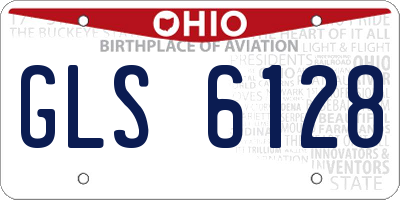 OH license plate GLS6128