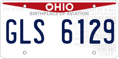 OH license plate GLS6129