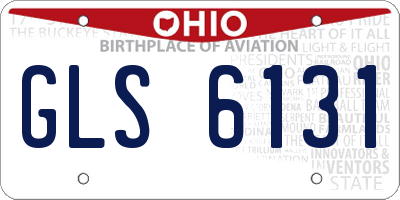 OH license plate GLS6131