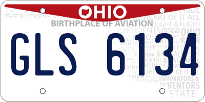 OH license plate GLS6134