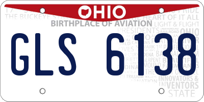OH license plate GLS6138