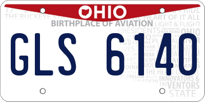 OH license plate GLS6140