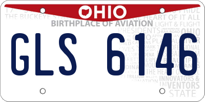 OH license plate GLS6146