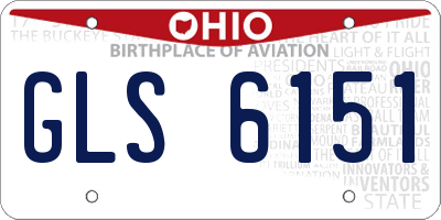 OH license plate GLS6151