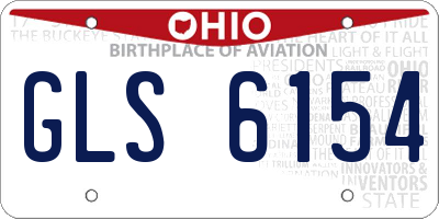 OH license plate GLS6154