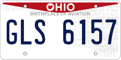 OH license plate GLS6157