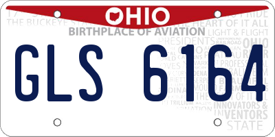 OH license plate GLS6164