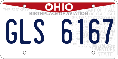 OH license plate GLS6167
