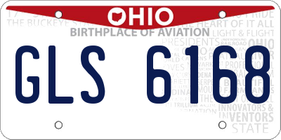 OH license plate GLS6168