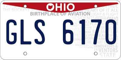 OH license plate GLS6170