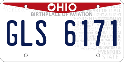 OH license plate GLS6171