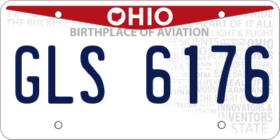 OH license plate GLS6176