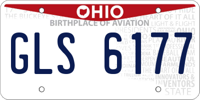 OH license plate GLS6177