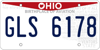 OH license plate GLS6178