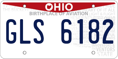 OH license plate GLS6182