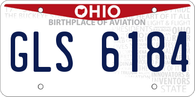 OH license plate GLS6184