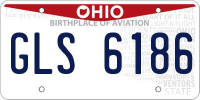 OH license plate GLS6186