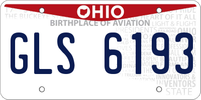 OH license plate GLS6193