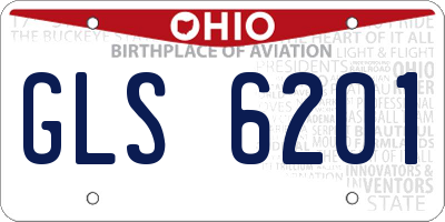 OH license plate GLS6201