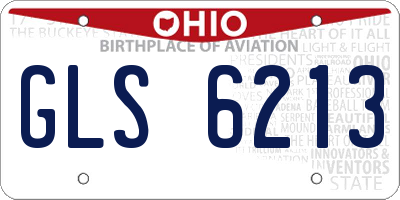 OH license plate GLS6213