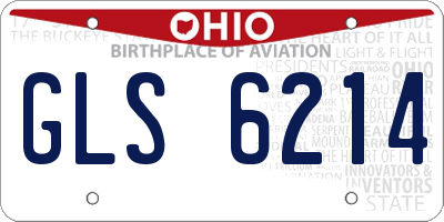 OH license plate GLS6214