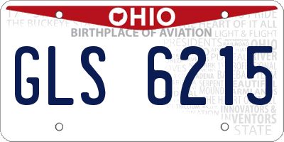 OH license plate GLS6215