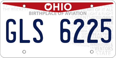 OH license plate GLS6225
