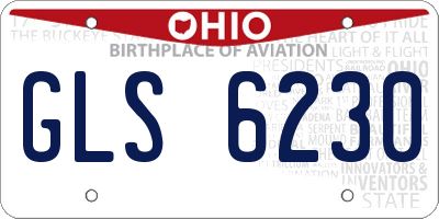 OH license plate GLS6230