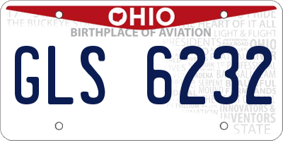 OH license plate GLS6232