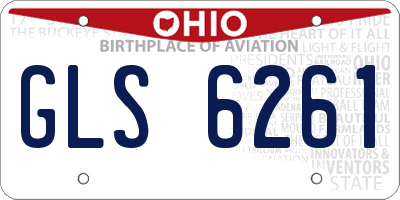 OH license plate GLS6261