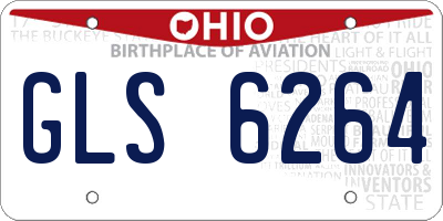 OH license plate GLS6264