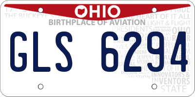 OH license plate GLS6294