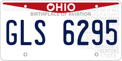 OH license plate GLS6295