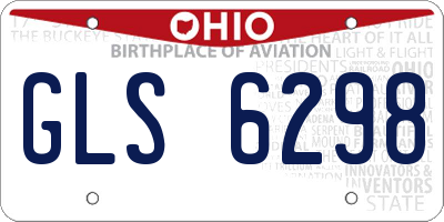 OH license plate GLS6298