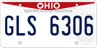 OH license plate GLS6306