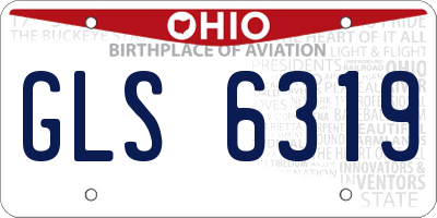 OH license plate GLS6319