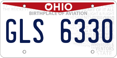 OH license plate GLS6330