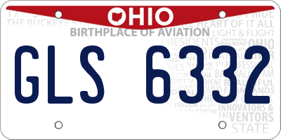 OH license plate GLS6332