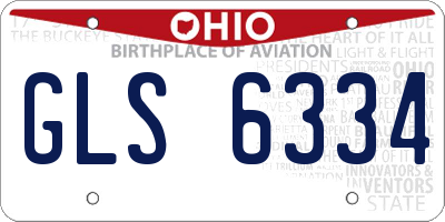 OH license plate GLS6334