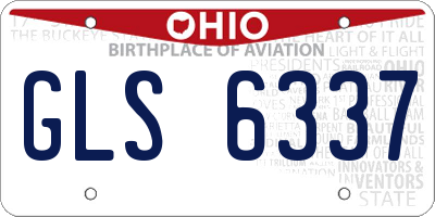 OH license plate GLS6337