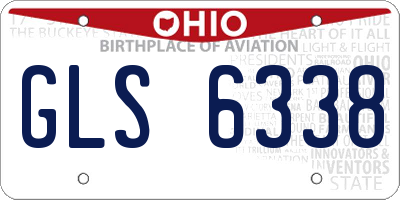OH license plate GLS6338