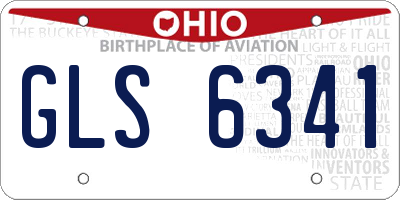 OH license plate GLS6341