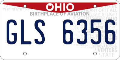 OH license plate GLS6356