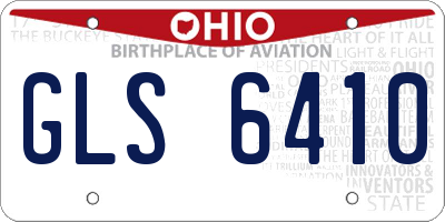 OH license plate GLS6410