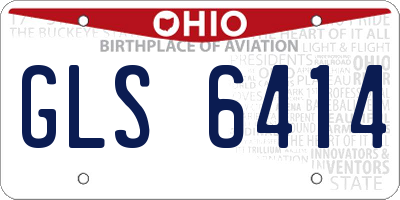 OH license plate GLS6414
