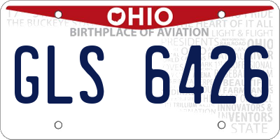 OH license plate GLS6426