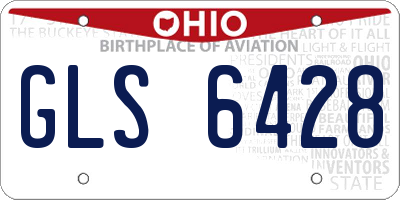 OH license plate GLS6428